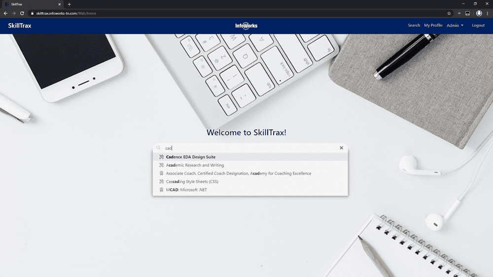 SkillTrax website